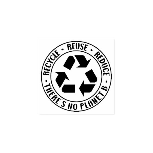 Er is geen Planet B. Rubberstempel (Afrduk)