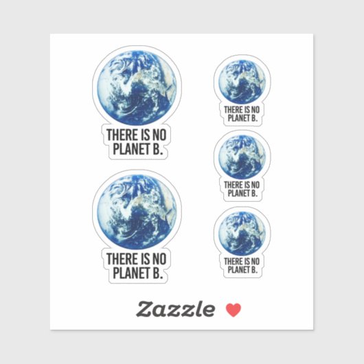 Er is geen Planet B Sticker (Vel)