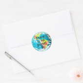 Er is geen Planet B-sticker Ronde Sticker (Envelop)