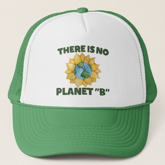 Er is geen Planet B Trucker Pet (Voorkant)