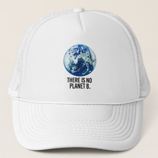 Er is geen Planet B Trucker Pet (Voorkant)