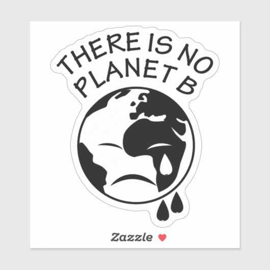 Er is geen planet B, Vegan Activism Sticker (Vel)