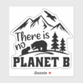Er is geen planet B, Vegan Activism Sticker (Vel)