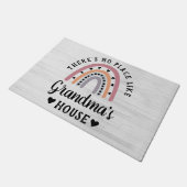 Er is geen plek als oma's huis Rainbow-deur Deurmat (Schuin)