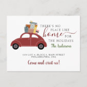 Er is geen plek als roodroodrokcadeautjes die bewe aankondigingskaart (Voorkant)