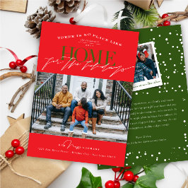 Er is geen plek als thuis voor de Feestdagen foto Feestdagenkaart