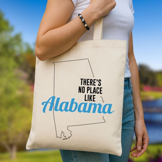 Er is geen plek zoals Alabama, Canvas tas, mam Gif Tote Bag