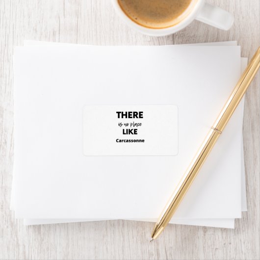 er is geen plek zoals Carcassonne Etiket (Insitu)