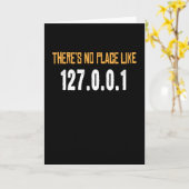 Er is geen plek zoals Computer Scientist Hacker Kaart (Gele Bloem)