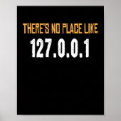 Er is geen plek zoals Computer Scientist Hacker Poster (Voorkant)