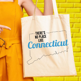 Er is geen plek zoals Connecticut Canvas tas Gift