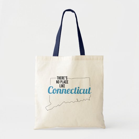 Er is geen plek zoals Connecticut Canvas tas Gift (Voorkant)