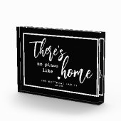 Er is geen plek zoals de aangepaste thuisnaam fotoblokken (Rechts)