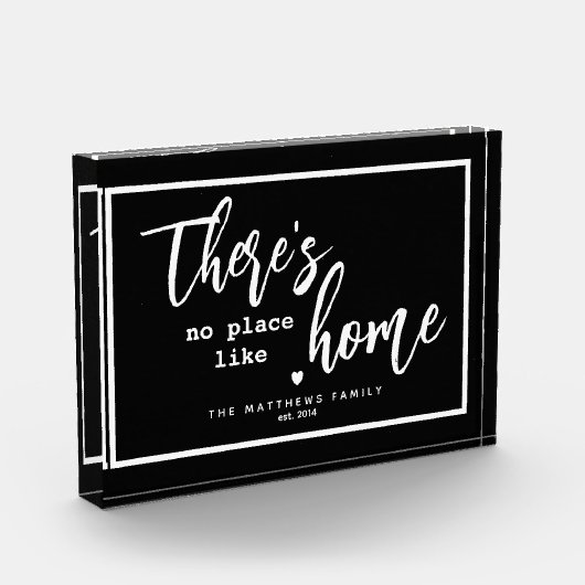 Er is geen plek zoals de aangepaste thuisnaam fotoblokken (Links)