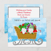 Er is geen plek zoals Gnome, kerstkaart Briefkaart (Voorkant / Achterkant)