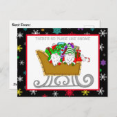 Er is geen plek zoals Gnome, kerstkaart Briefkaart (Voorkant / Achterkant)