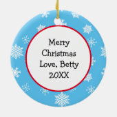 Er is geen plek zoals Gnome Kerstmis Keramisch Ornament (Achterkant)