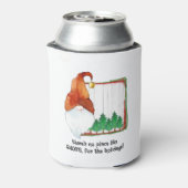 Er is geen plek zoals GNOME, voor de feestdagen. Blikjeskoeler (Blikje Achterkant)