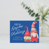 Er is geen plek zoals Gnome voor de Feestdagen Briefkaart (Staand voorkant)