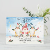 Er is geen plek zoals Gnome voor de Feestdagen Feestdagenkaart (Staand voorkant)