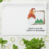 Er is geen plek zoals GNOME, voor de feestdagen. Theedoek (Gevouwen)