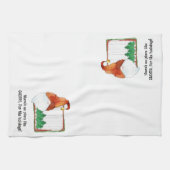 Er is geen plek zoals GNOME, voor de feestdagen. Theedoek (Horizontaal)