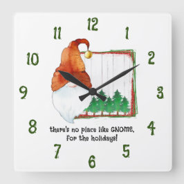 Er is geen plek zoals GNOME, voor de feestdagen. Vierkante Klok