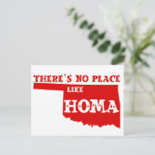 Er is geen plek zoals Homa Oklahoma Briefkaart (Staand voorkant)