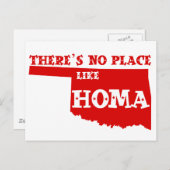 Er is geen plek zoals Homa Oklahoma Briefkaart (Voorkant / Achterkant)