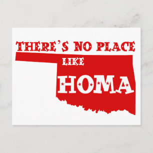 Er is geen plek zoals Homa Oklahoma Briefkaart