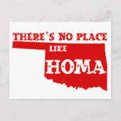 Er is geen plek zoals Homa Oklahoma Briefkaart (Voorkant)