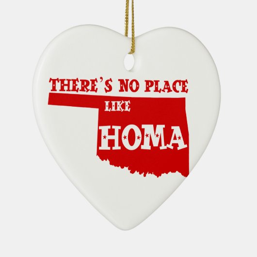 Er is geen plek zoals Homa Oklahoma Keramisch Ornament (Rechts)