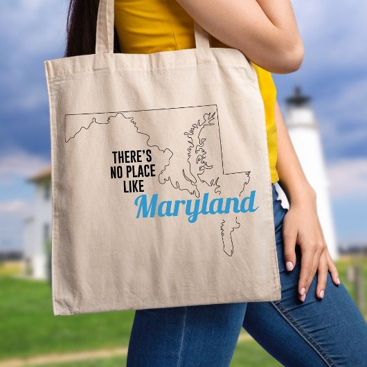 Er is geen plek zoals Maryland, Canvas tas, mam Gi Tote Bag