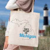Er is geen plek zoals Michigan, Canvas tas, mam Gi Tote Bag