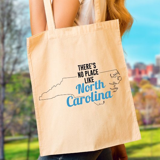 Er is geen plek zoals North Carolina Canvas tas