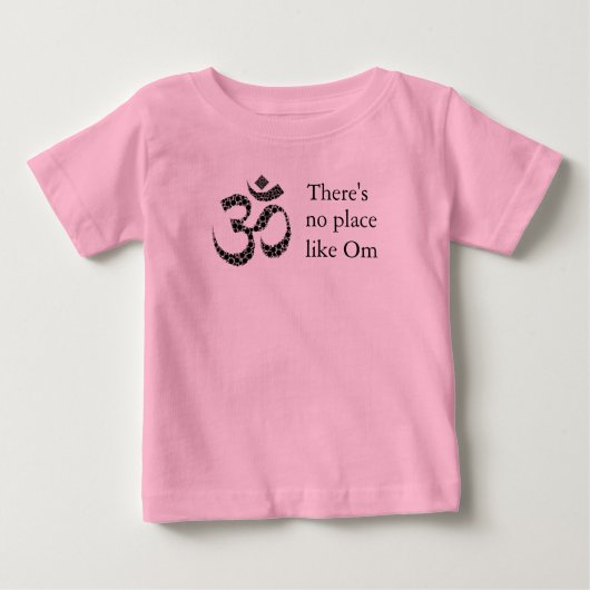"Er is geen plek zoals Om" Yoga Baby 12-24mo (Voorkant)