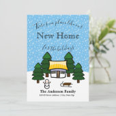 Er is geen plek zoals onze nieuwe thuisvakantiekaa kaart (Staand voorkant)