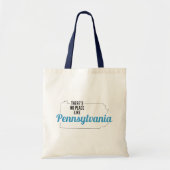 Er is geen plek zoals Pennsylvania Canvas tas (Voorkant)