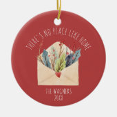 Er is geen plek zoals persoonlijke huiseigenaars keramisch ornament (Voorkant)