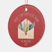 Er is geen plek zoals persoonlijke huiseigenaars keramisch ornament (Links)