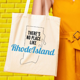 Er is geen plek zoals Rhode Island Canvas tas