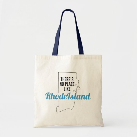 Er is geen plek zoals Rhode Island Canvas tas (Voorkant)