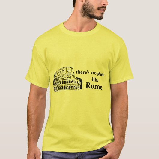 er is geen plek zoals rome t-shirt (Voorkant)