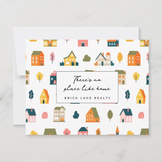 Er is geen plek zoals thuis. bedankkaart (Voorkant)