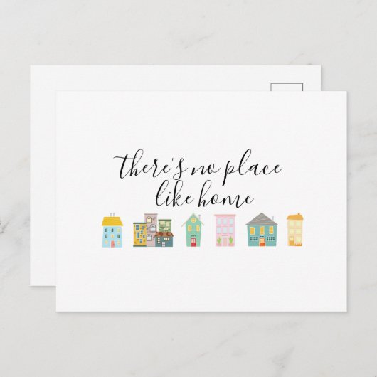 Er is geen plek zoals thuis briefkaart (Voorkant / Achterkant)