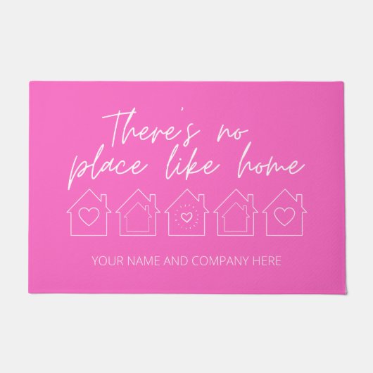 Er is geen plek zoals thuis deurmat (Voorkant)