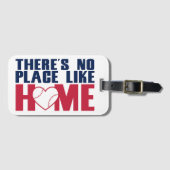 Er is geen plek zoals thuis honkbal bagagelabel (Voorkant (horizontaal))