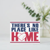 Er is geen plek zoals thuis honkbal briefkaart (Staand voorkant)