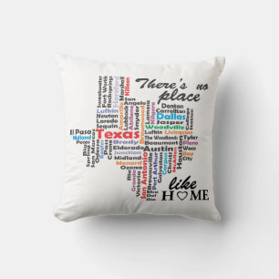 Er is geen plek zoals thuis in Texas Kussen