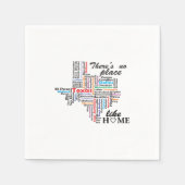 Er is geen plek zoals thuis in Texas Servet (Voorkant)